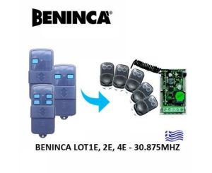BENINCA LOT1E, LOT2E, LOT4E ΤΗΛΕΧΕΙΡΙΣΤΗΡΙΑ 30,875 Mhz