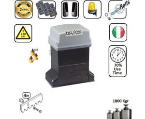 Faac Μοτερ συρόμενης πόρτας εώς 1800 Kg / oil Set 06