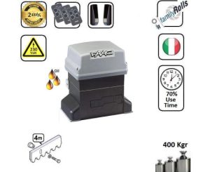 Faac Μοτερ συρόμενης πόρτας εώς 400 Kg / oil Set 05