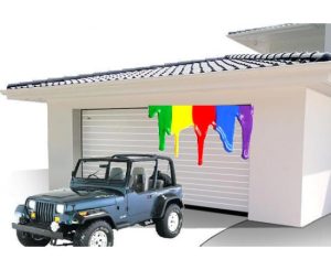 Γκαραζόπορτα Αλουμινίου πλάτος 330 x 260 ύψος Χρώμα Ral
