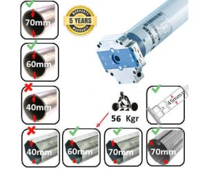 Becker 30/17 30Nm / 56Kgr Μοτερ Ρολο Τεντα φ45 R30/17HK