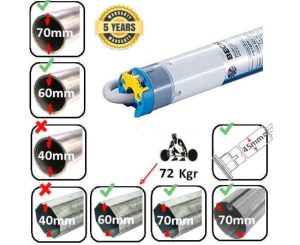 Becker 40/17 40Nm / 72Kgr Μοτερ Ρολλο Τεντες φ45 R40/17M