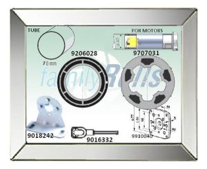Σετ Ανταπτορες Somfy Φ59 σε Φ 70 mm Σωλήνα Μανιβελάτα