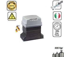 Faac Μοτερ συρόμενης πόρτας εώς 400 Kg / oil